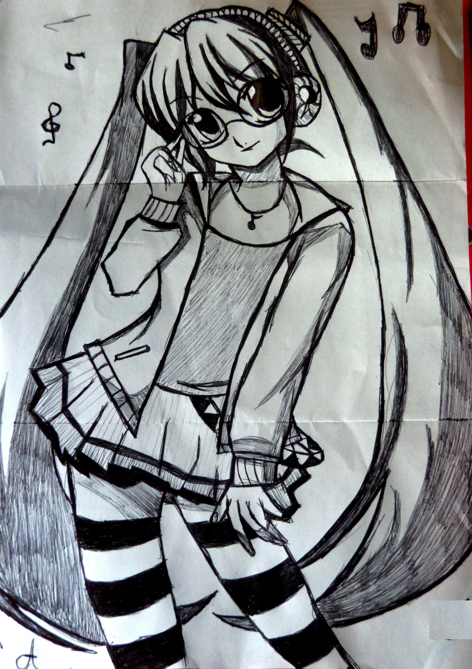 hatsune miku drawing dessin