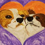 Old Painting of my Dogs