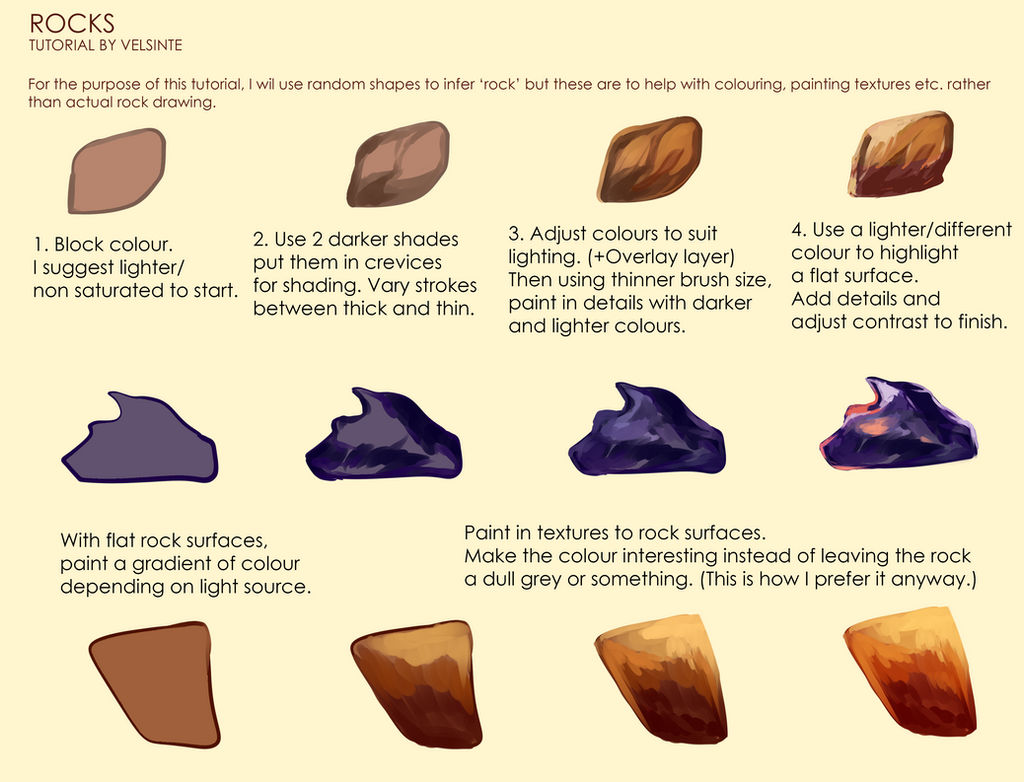 Tutorial - Rocks by Velsinte on DeviantArt