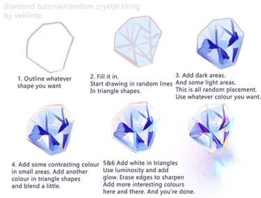 Diamond/Crystal step by step Tutorial