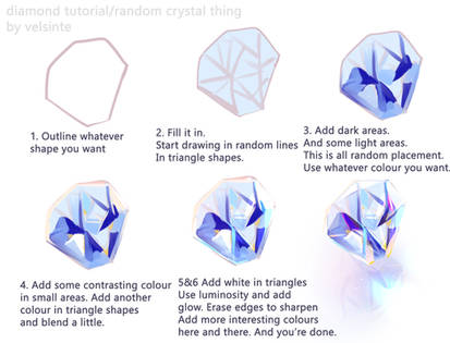 Diamond/Crystal step by step Tutorial