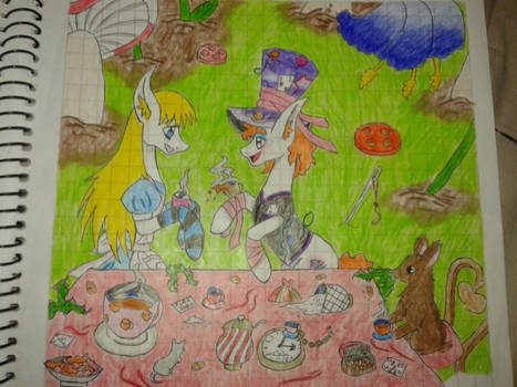 Alice in Wonderland version pony