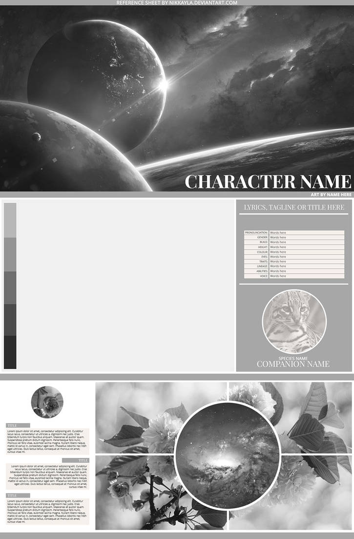 Character Reference Template by Nikkayla on DeviantArt