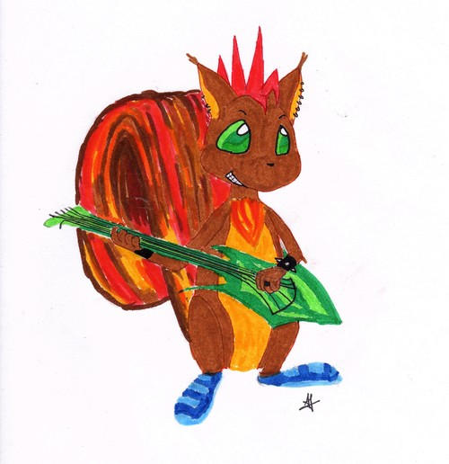 Punk Squirrel Vector Punk squirrel by Quisquilla on DeviantArt