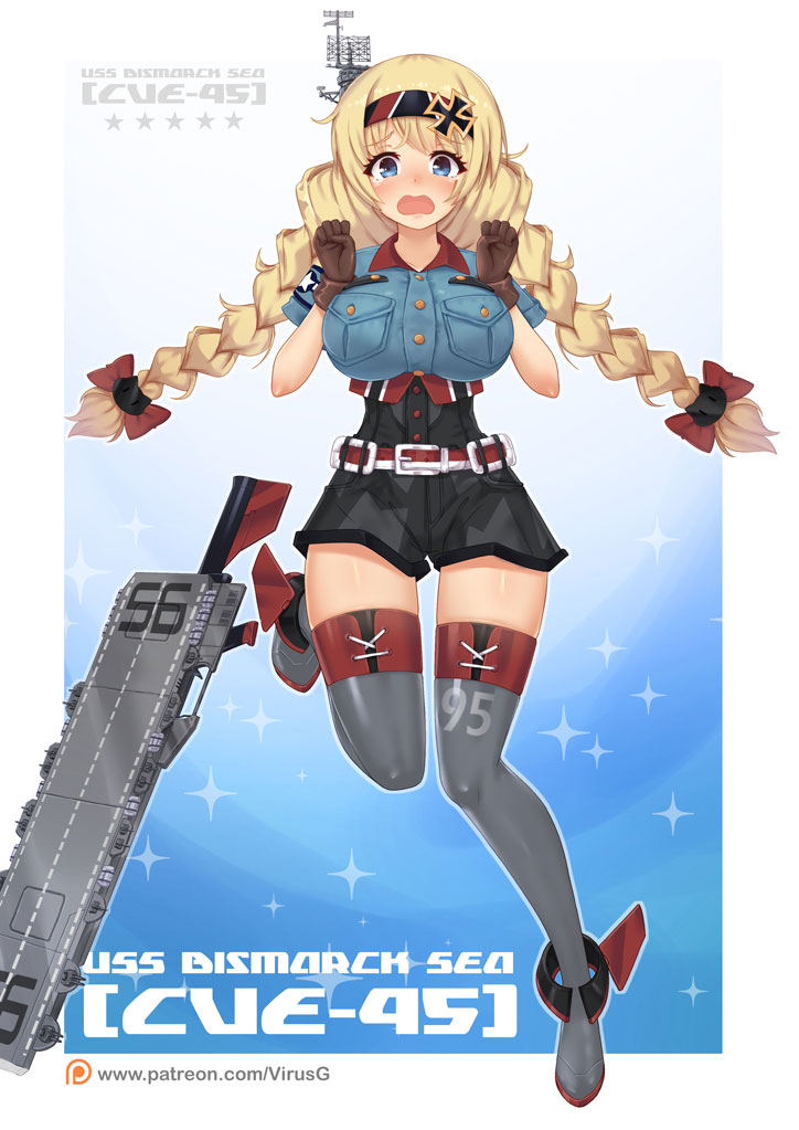Commission USS Bismarck Sea (CVE95) // OC by virusg on DeviantArt