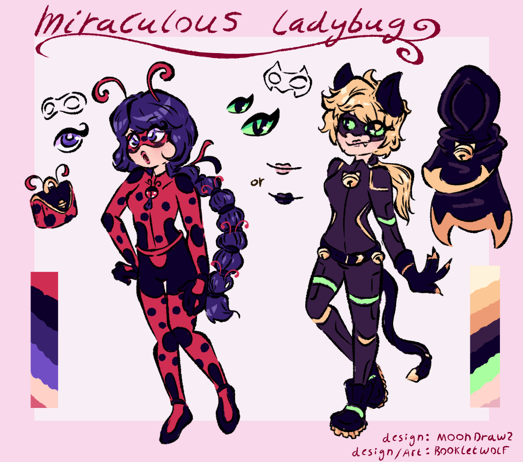 Commission Ladybug Commission | Ladybug and chat noir AU designs by bookletwolf on DeviantArt