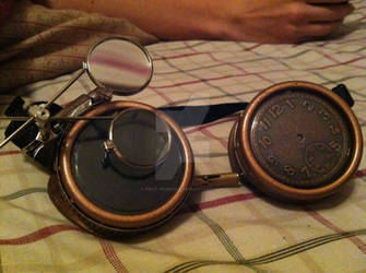 Steampunk Time traveler/ scientist goggles