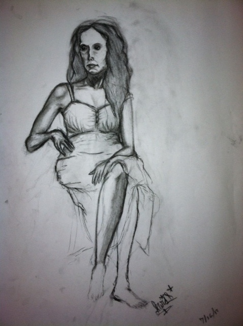 2nd Model-charcoal ~unfinished