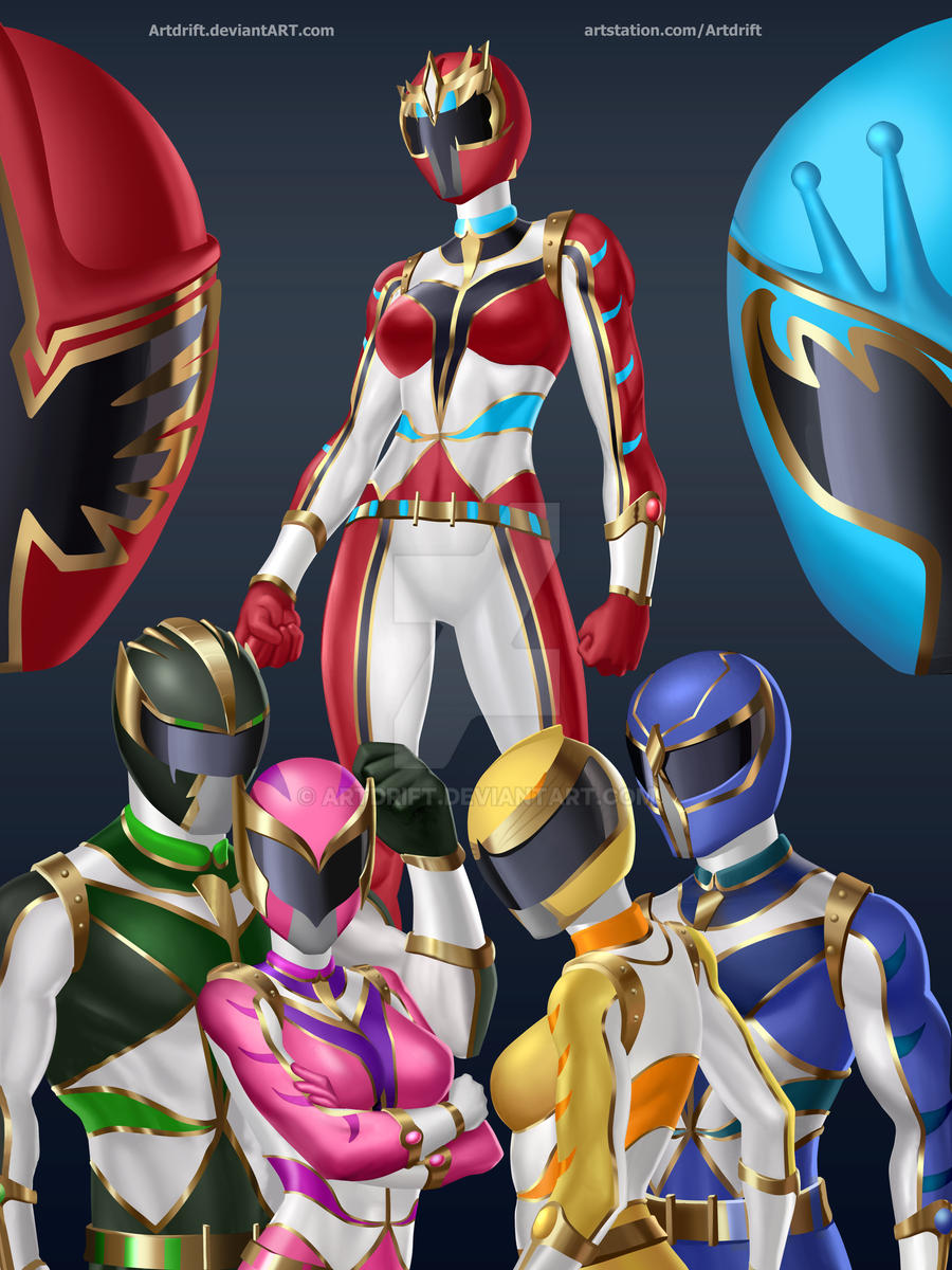 Power Rangers Birthdays Deviantart Commission - Power Rangers by Artdrift on DeviantArt