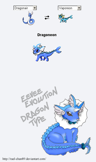 Pokemon Fusion : Dragoneon // Eevee evolution