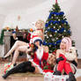 Sakura, Ino and Hinata Christmas cosplay . Naruto