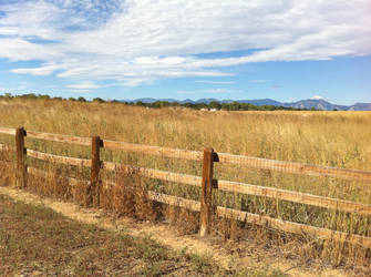 Fence and Mountains 1