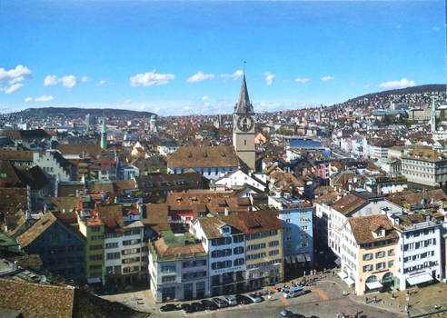 Panoramic view of Zurich city I