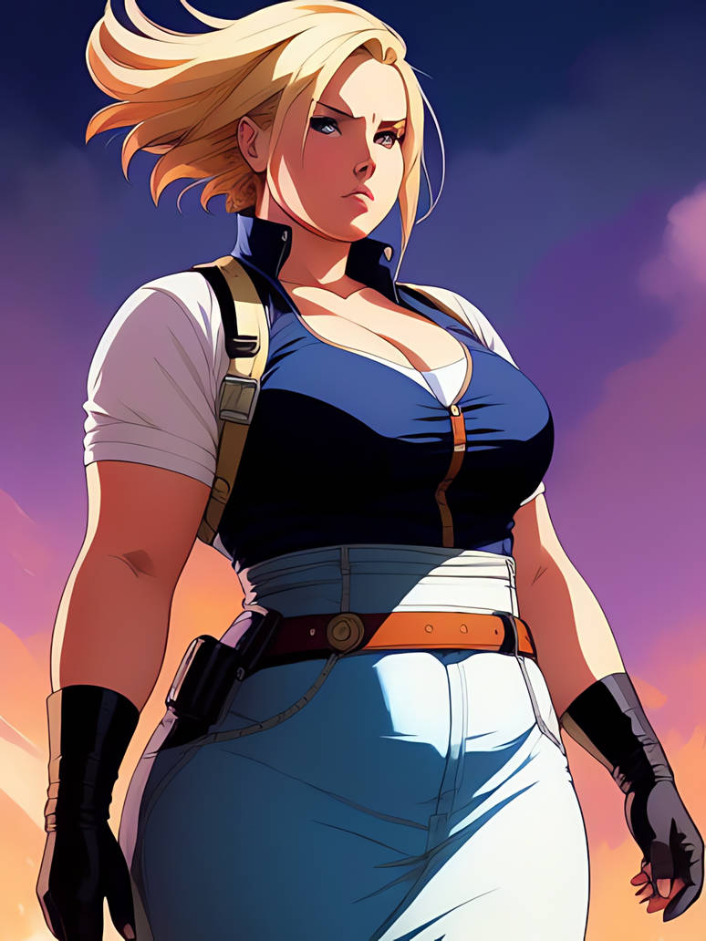 Fat Android 18 1 by entiaus on DeviantArt