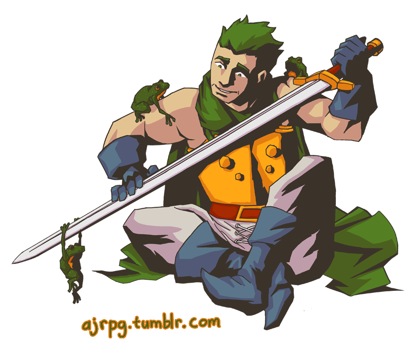 Glenn the Frog Knight from Chrono Trigger