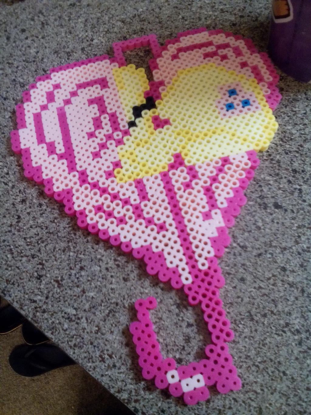 perler bead fluttershy heart