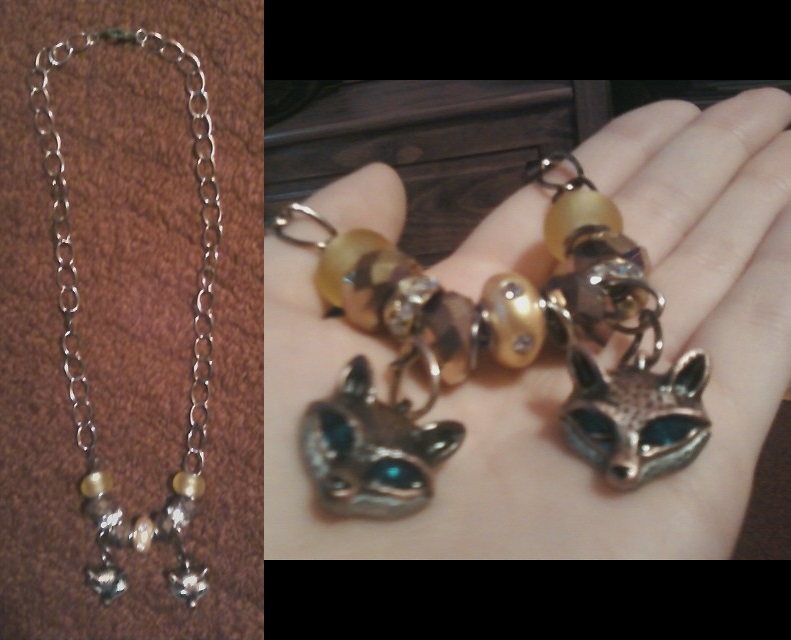 Fox Charms, Necklace