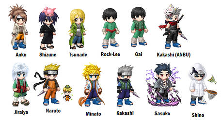 Naruto Charatcers - Gaia Style