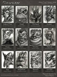 Planescape Artist Proof sketches