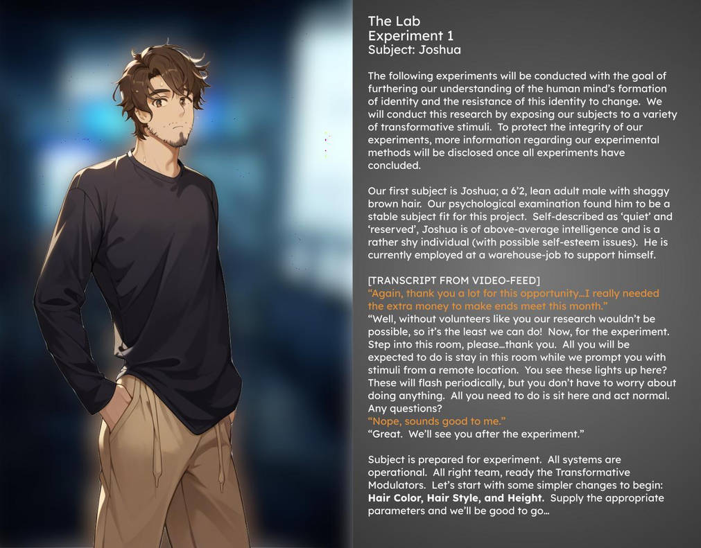 Nice Man Lab Deviantart The Lab - Experiment 1 (Pt. 1) by nyerry on DeviantArt