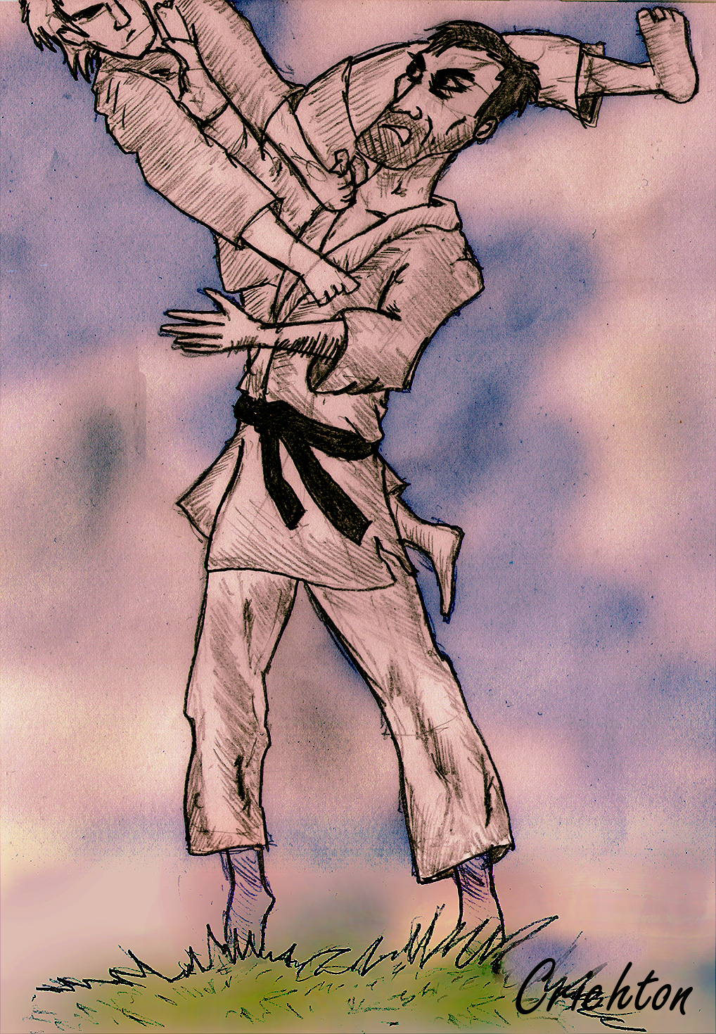 Two Karate Persons