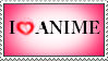 I Love Anime Stamp.