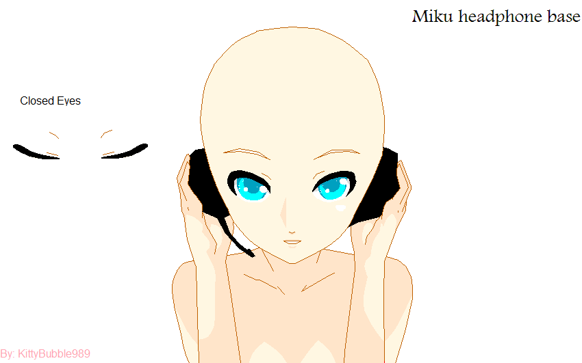 Pictures Of Anime Girl Base With Headphones Kidskunst Info.