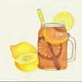 Ice Tea- watercolor