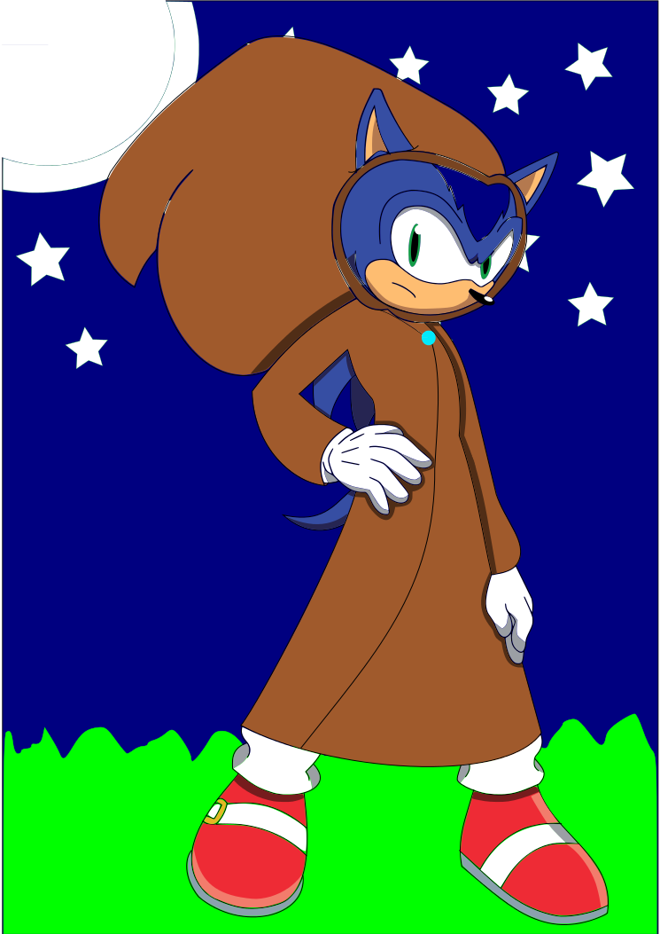 Sonic in a robe by fluffy11cat on DeviantArt