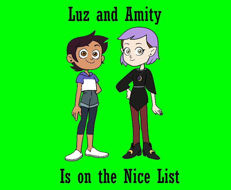 Luz and Amity is on the Nice List by NBArts1218 on DeviantArt