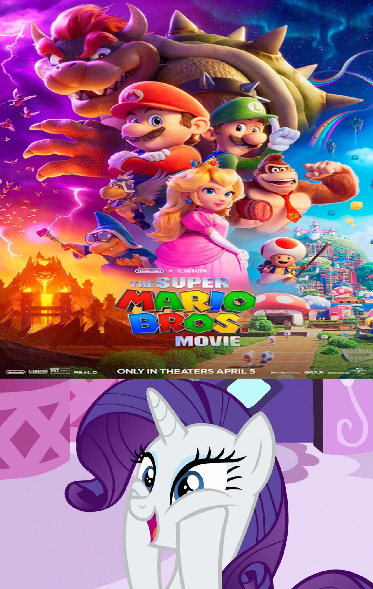 Mario Rarity Rarity excited of The Super Mario Bros. Movie by NBArts1218 on DeviantArt