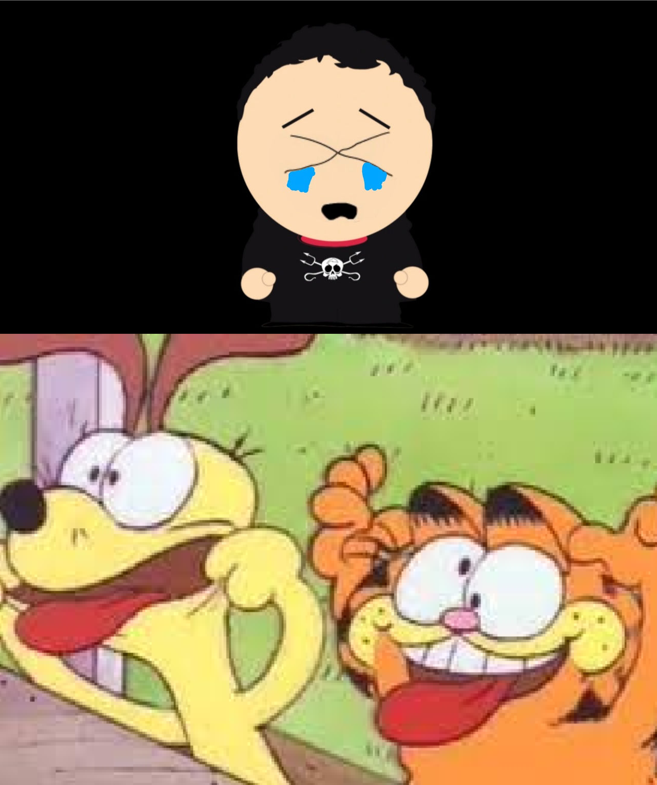 Garfield and Odie laugh at Ptbf2002 crying by NBArts1218 on DeviantArt