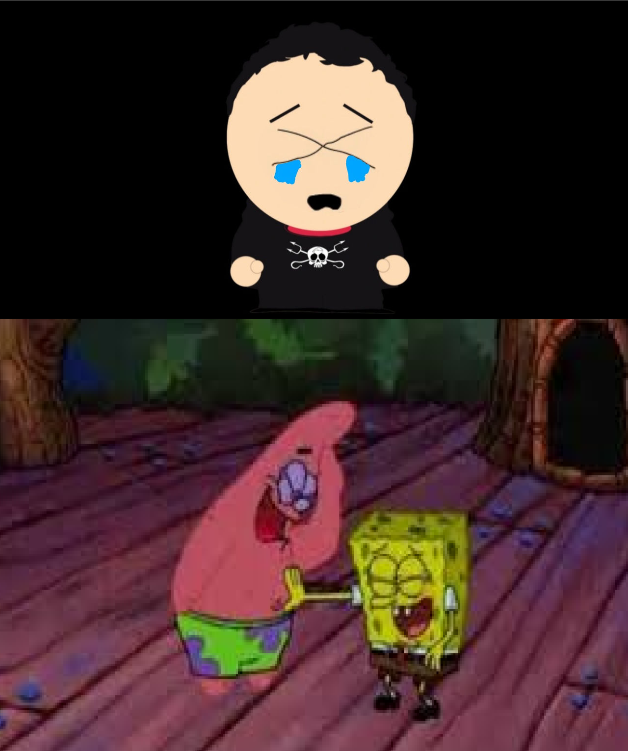 Spongebob Crying and Laughing meme Meme Generator - Imgflip