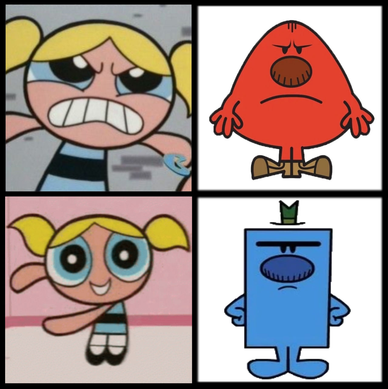 Bubble prefers Mr. Grumpy over Mr. Rude by NBArts1218 on DeviantArt