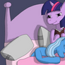 Twixie Snugles in Bed