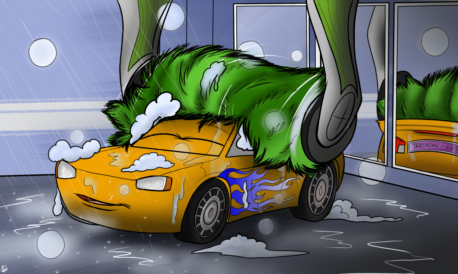 Car Wash Animation Deviantart Car Wash - Commission by 0DarkWolfOfWales0 on DeviantArt