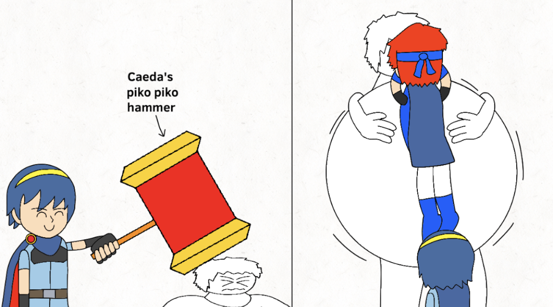 Marth and Roy puffs up Blunter by Quazo-Hori on DeviantArt