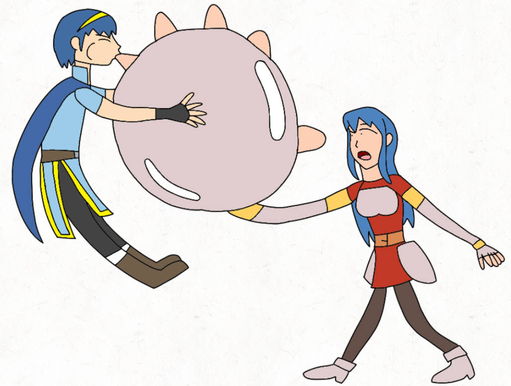 Marth blows up Caeda via black magic by Quazo-Hori on DeviantArt