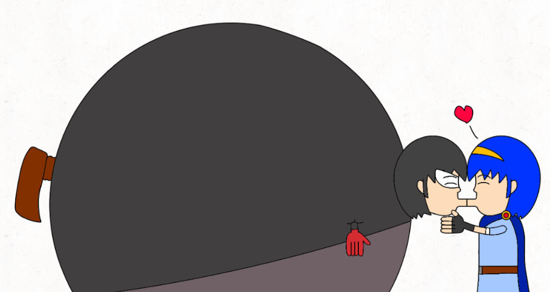 Marth puffkisses Joker by Quazo-Hori on DeviantArt