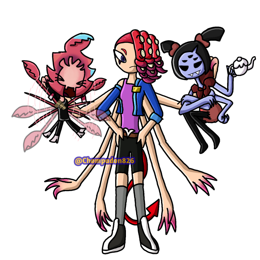 Trios: Multiple arms by Chompadon826 on DeviantArt