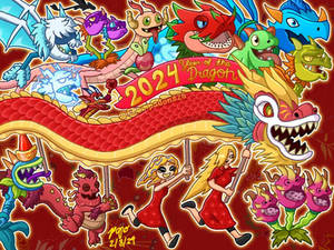 Lunar Zoo Year 2024: Year of the Dragon