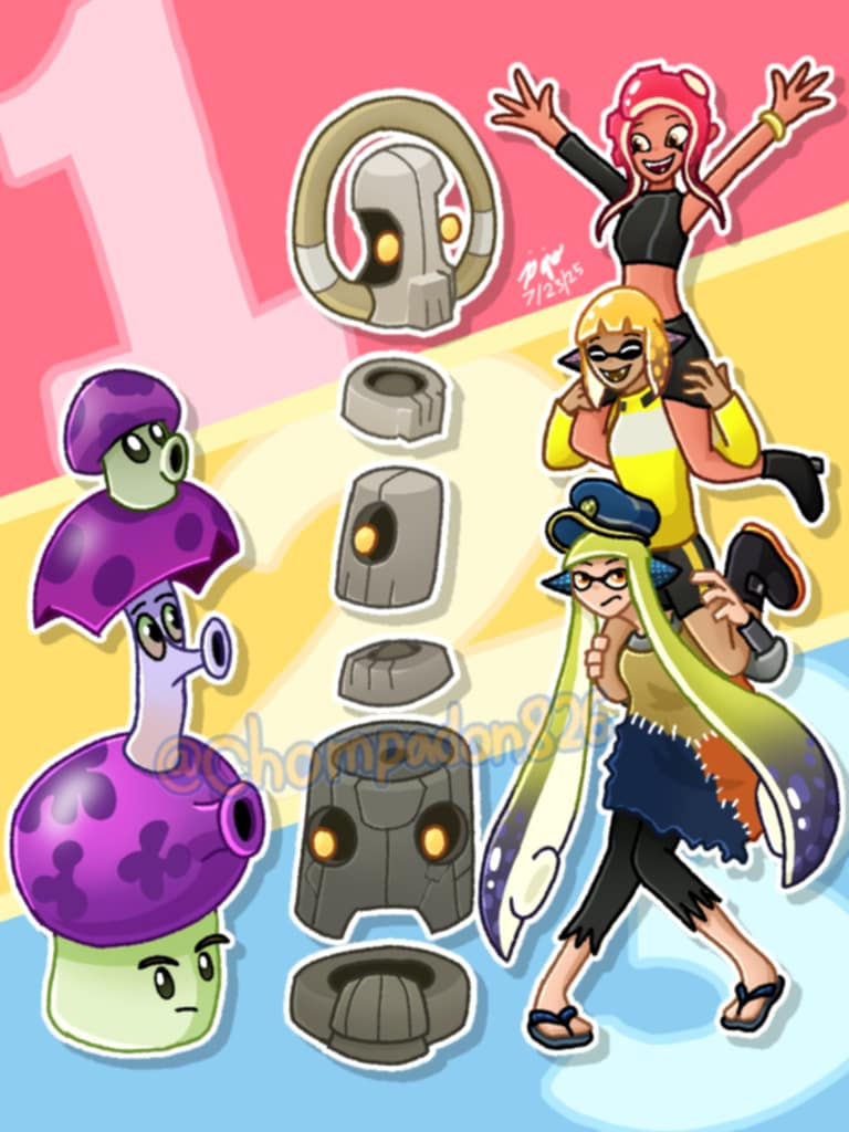 Triple Stack Humans Three Stacks of Three by Chompadon826 on DeviantArt