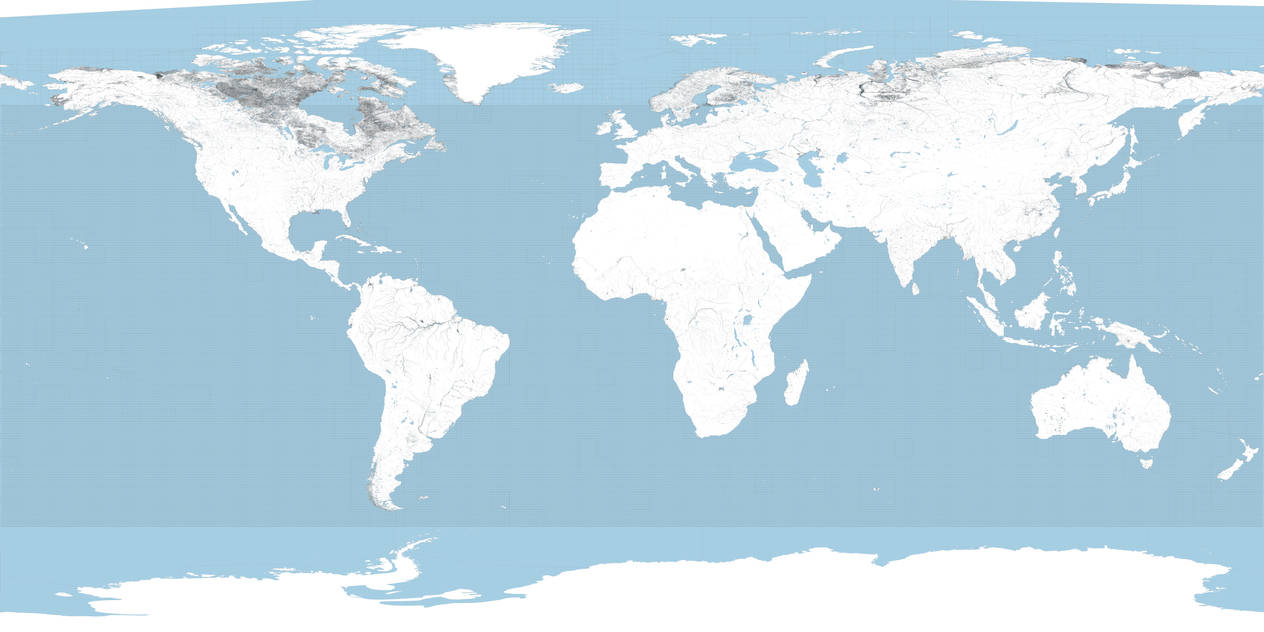 World Rivers Equirectangular Equirectangular Hydric World Map (ESRI Sources) by Rac98 on DeviantArt