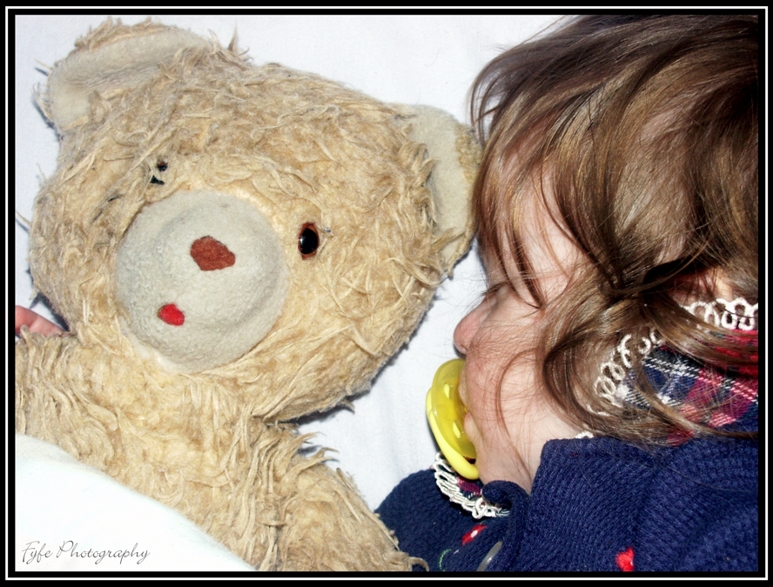 Gabby and the teddy bear