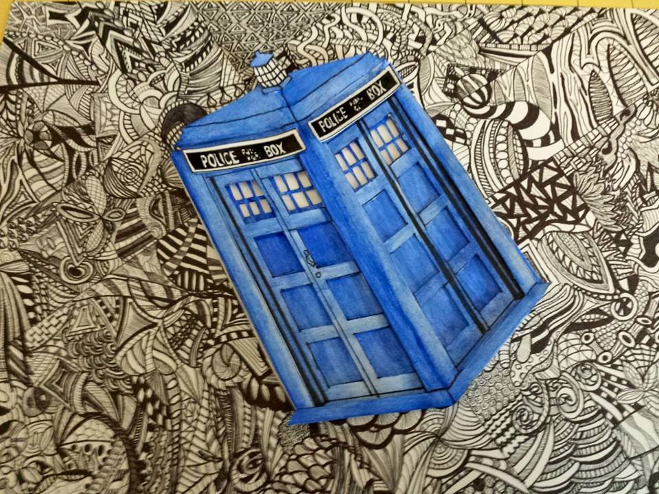 Zentangle Tardis