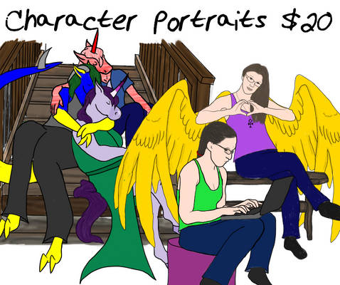 Commissions Open-Character Portraits $20