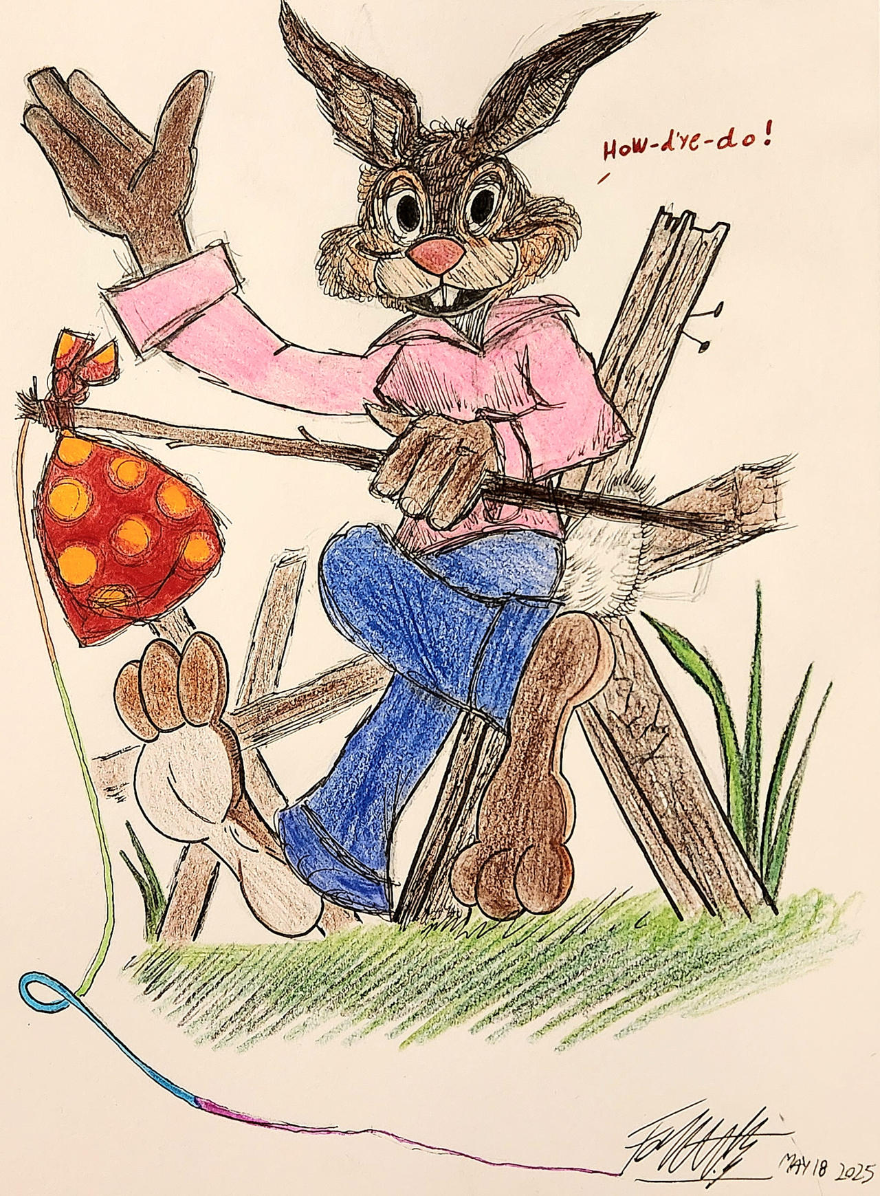 Brer Rabbit Sketching Brer Rabbit Greeting by FosterBennett2004 on DeviantArt