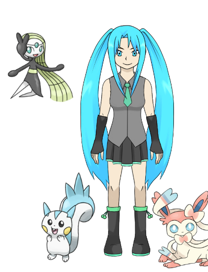 What if Hatsune Miku was a Pokémon Trainer?