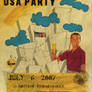 'Going to USA Party' Flyer