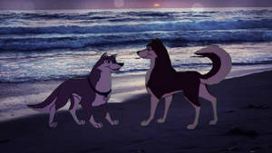 Hanging out at the beach.